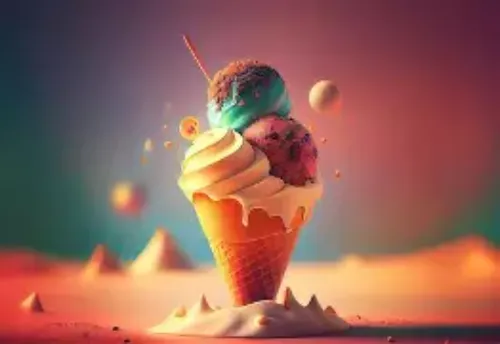 Dark fantasy with ice cream